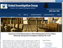 Tablet Screenshot of globalinvestigativegroup.com